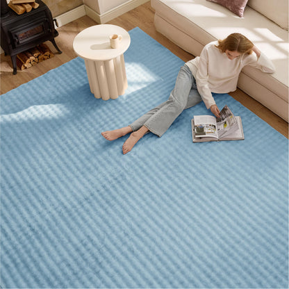 Bedsure OEKO-TEX Certified Machine Washable Faux Wool Area Rug