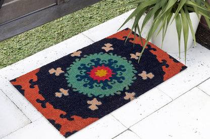 Fab Habitat Minimalist Natural Coir & Rubber Non-Slip Doormat