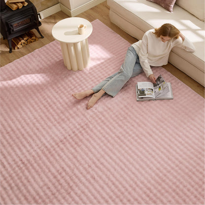Bedsure OEKO-TEX Certified Machine Washable Faux Wool Area Rug