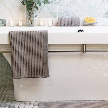 GILDEN TREE Waffle Cotton Bath Mat | TRUE Shift Quick‑Dry & Toxin‑Free