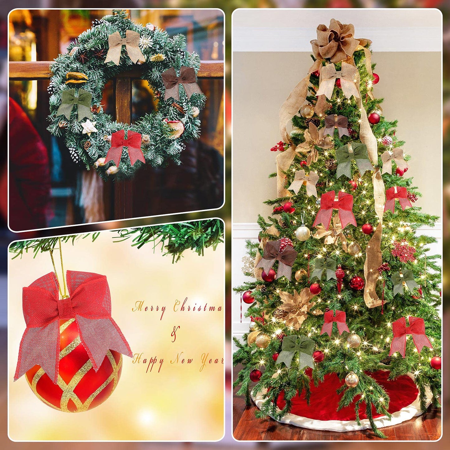 Extended 12-Yard Burlap Ribbon: Natural Wired Edge for Permanent, Handmade Bows & Garlands