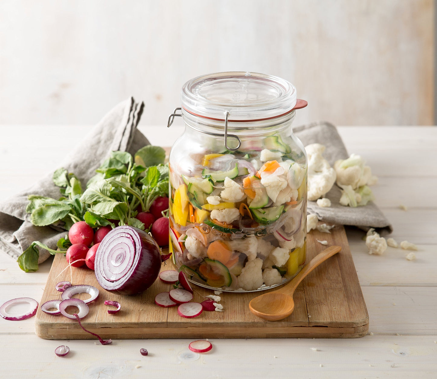 Luigi Bormioli Lock‑Eat Glass Jar | TRUE Shift Plastic‑Free Food Storage (2 L)