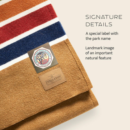 Pendleton National Park 100% Wool Blanket: Iconic Yellowstone Stripes