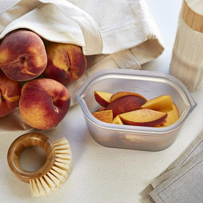 Zip Top Reusable Food Storage Bag: Platinum Silicone Sandwich Bag