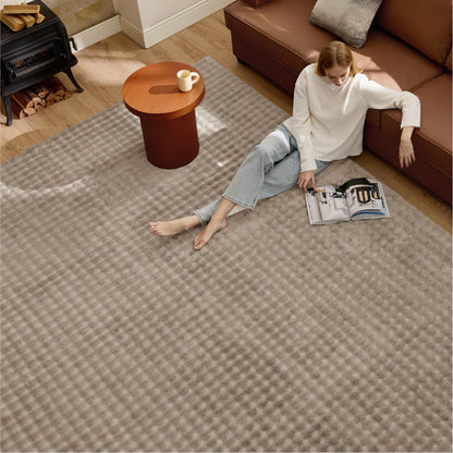 Bedsure OEKO-TEX Certified Machine Washable Faux Wool Area Rug