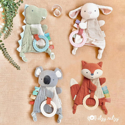 Itzy Ritzy Bitzy Crinkle Sensory Toy: Natural Cotton Bunny