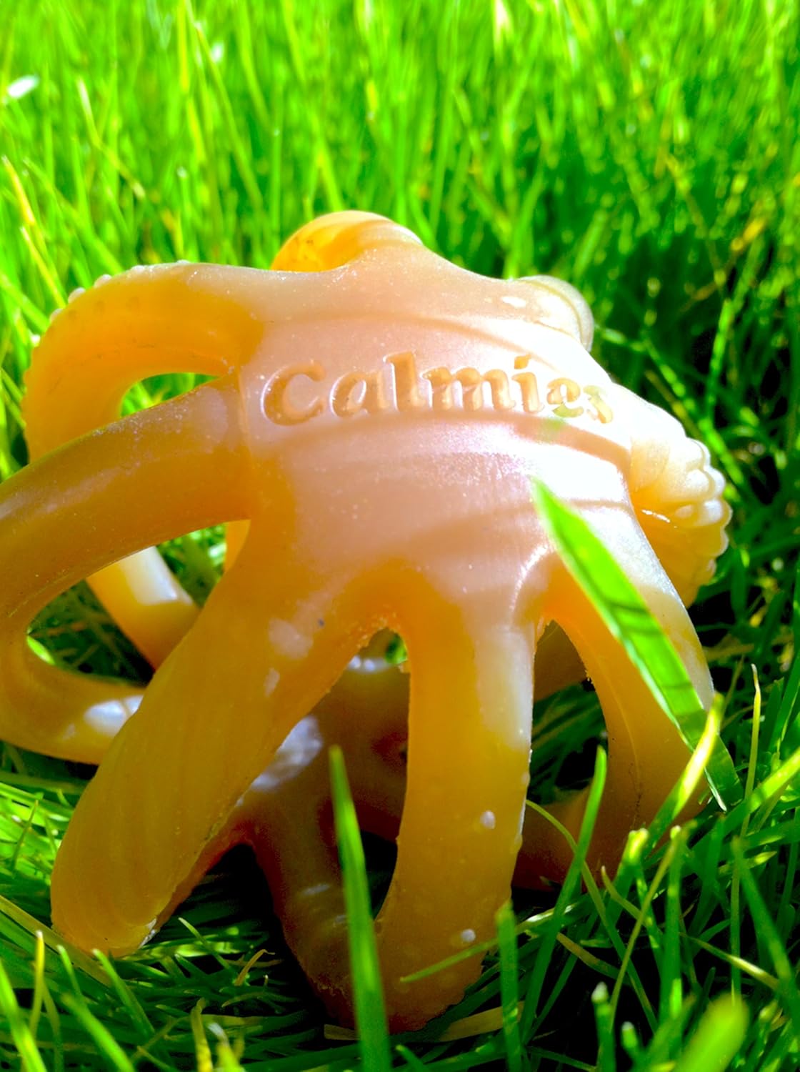 CALMIES Natural Rubber Teether: 100% Plant-Based Infant Toy