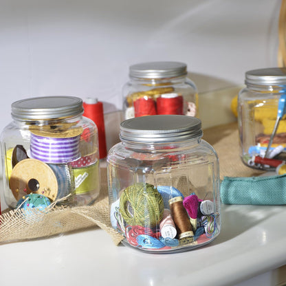 Anchor Hocking 1-Gallon Glass Cracker Jars with Aluminum Lids (Set of 4)