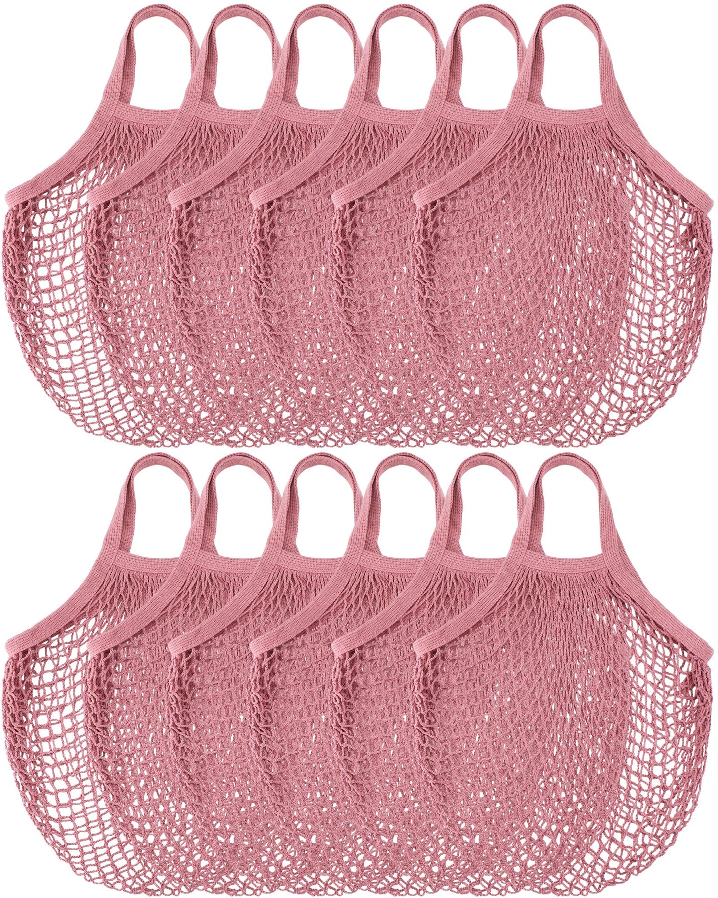 Eccliy 12-Piece Reusable Cotton Mesh Grocery and Produce Bags