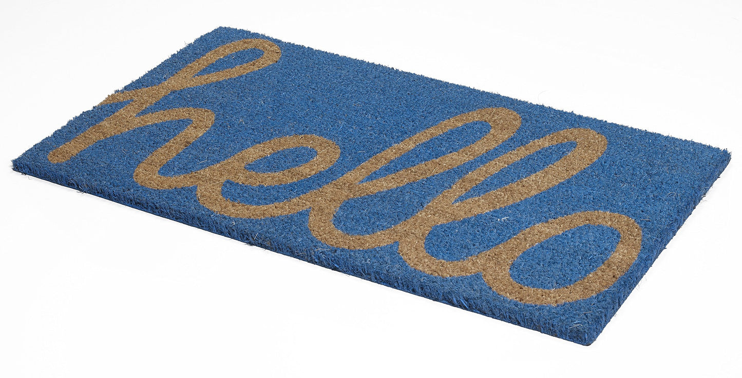 Fab Habitat Minimalist Natural Coir & Rubber Non-Slip Doormat