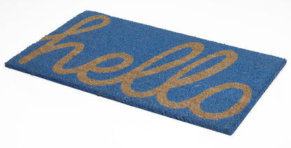 Fab Habitat Minimalist Natural Coir & Rubber Non-Slip Doormat
