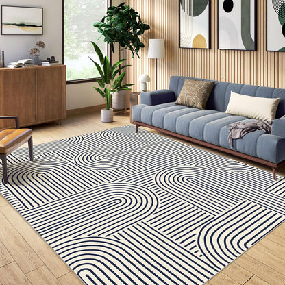 LUXRUG 6x9 OEKO-TEX Certified Modern Abstract Washable Rug