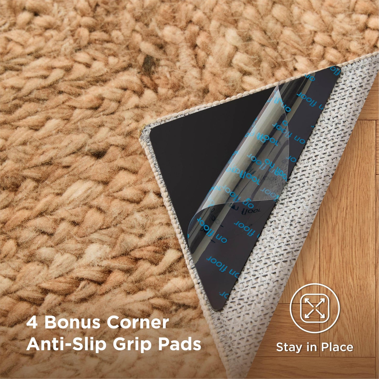 Bedsure OEKO-TEX Certified Machine Washable Faux Wool Area Rug