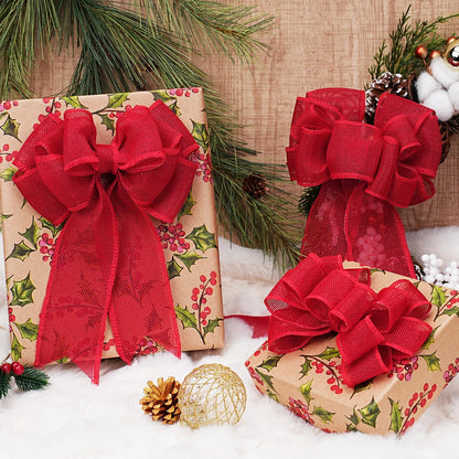 Natural Burlap Wired Ribbon: The Zero-Waste Christmas Accessory That Replaces Synthetic Plastic