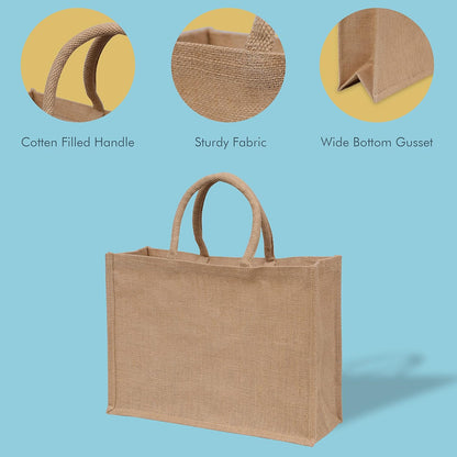 The 100% Natural Choice: Jute Burlap Tote Bags to End Plastic Grocery Waste