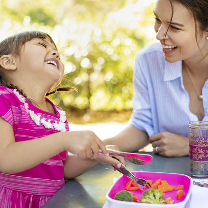 Munchkin Polish Toddler Utensils: Stainless Steel Fork, Knife, and Spoon