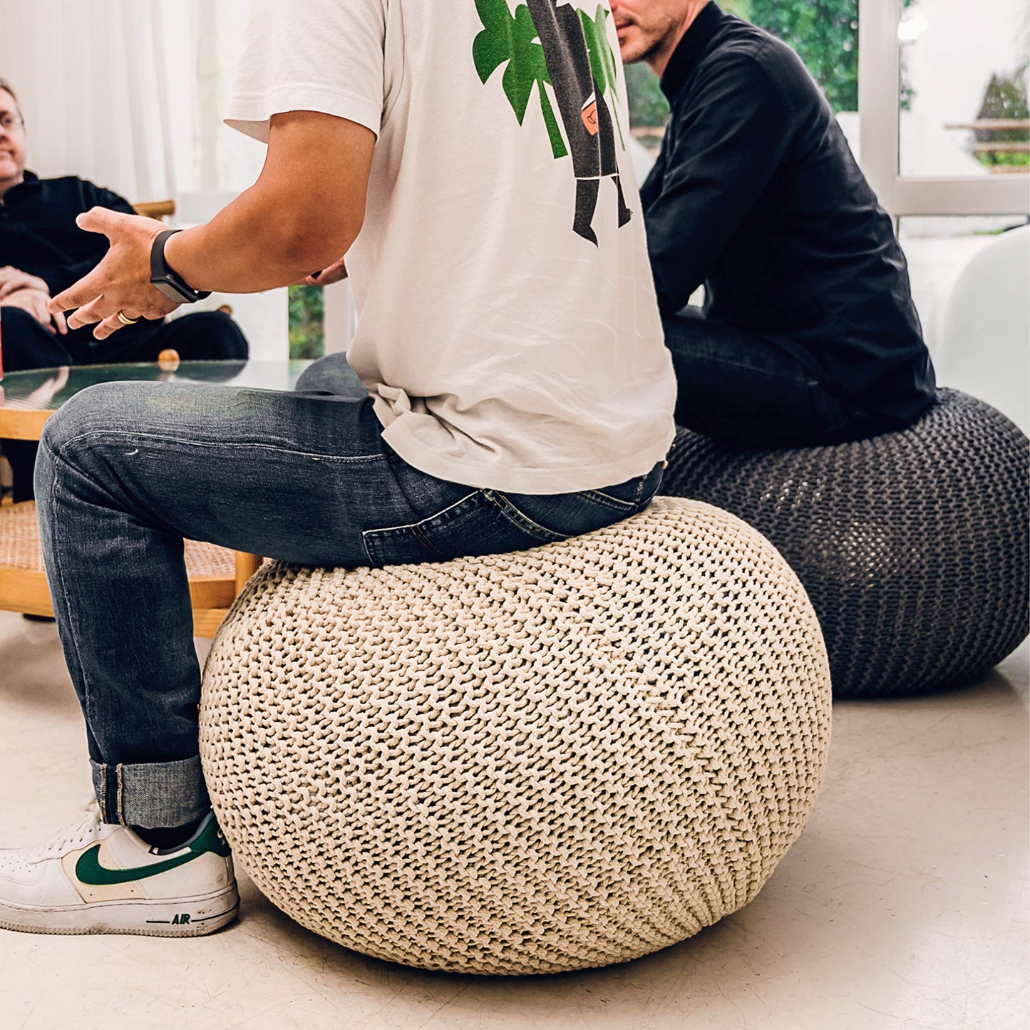 Natural Cotton Rope Ball Cover: Handmade Chemical-Free Comfort