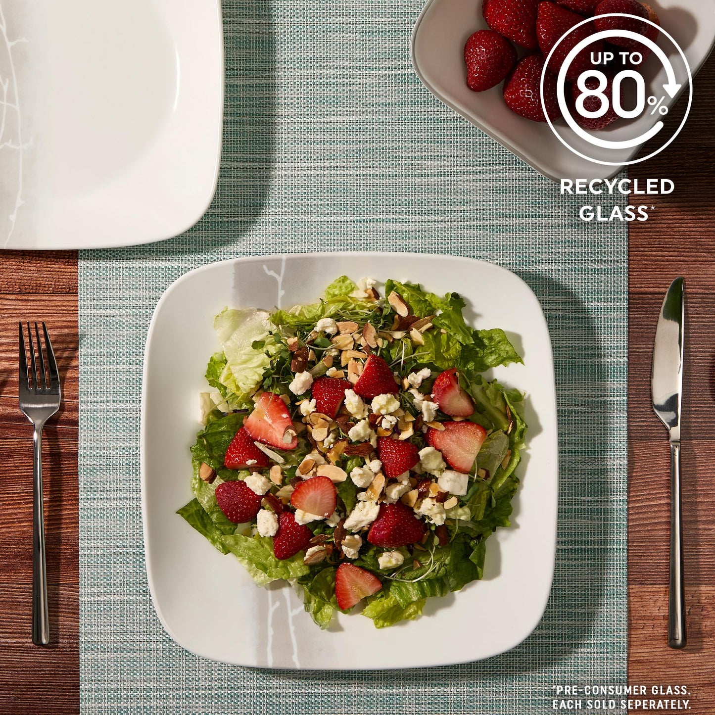 Corelle Vitrelle 18-Piece Dinnerware Set: Triple Layer Glass Service for 6