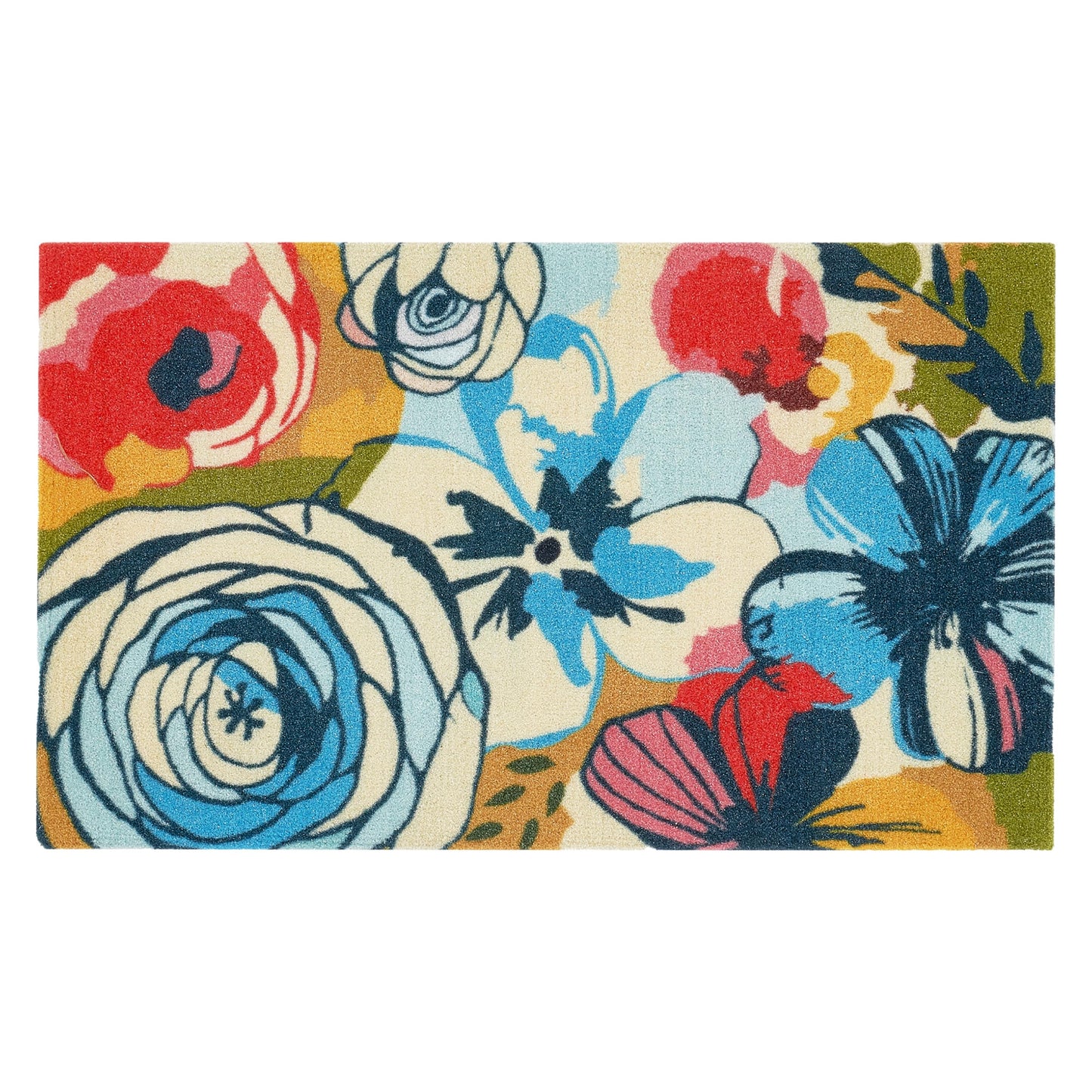 Fab Habitat Minimalist Natural Coir & Rubber Non-Slip Doormat