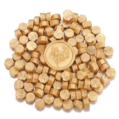 Sealing Wax Beads Kit: 150 Pcs with Permanent Metal Spoon & Reusable Glass Storage Bottles for Zero-Waste Wedding Invitations and Gift Wrap