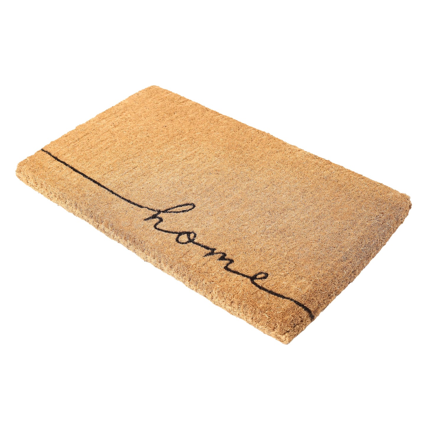 Fab Habitat Minimalist Natural Coir & Rubber Non-Slip Doormat