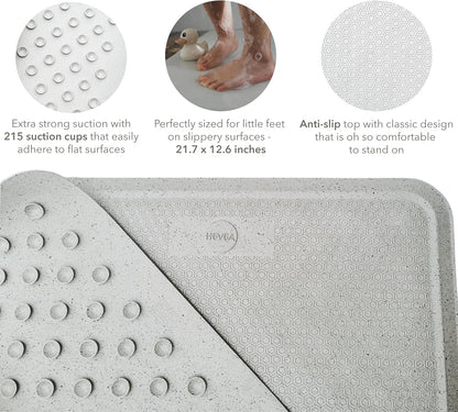 HEVEA Natural Rubber Wave Bath Mat: Plastic-Free & Biodegradable