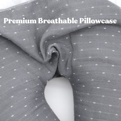 Edomi U-Shaped Adjustable Buckwheat Hull Neck & Shoulder Pillow