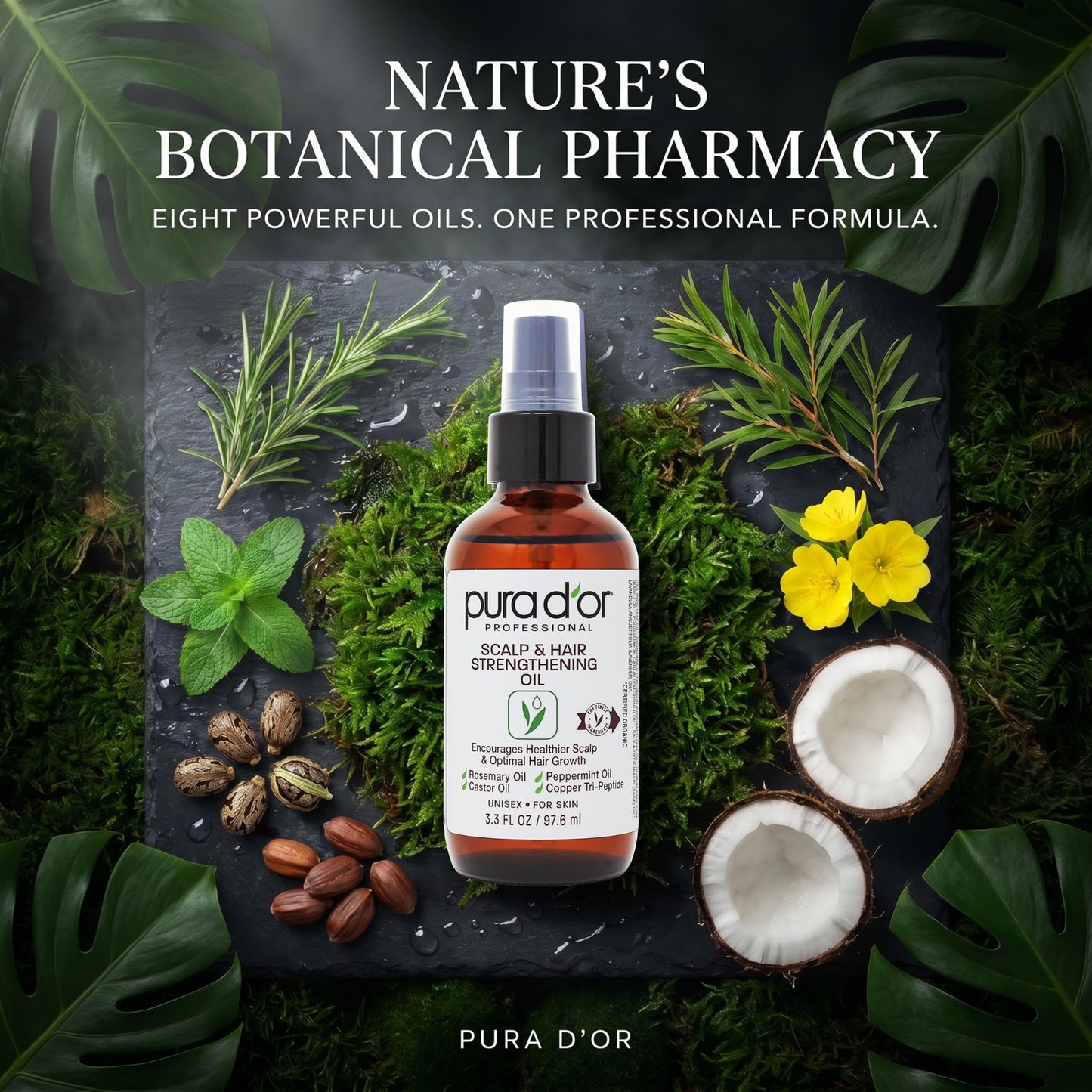 USDA Certified Organic Rosehip Seed Oil, 100% Pure Cold-Pressed – Pura D'or