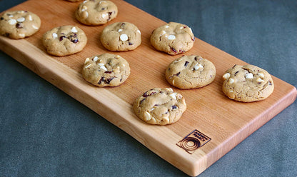 Vermont Single Live Edge Cherry Board: One-Solid-Piece & Glue-Free.