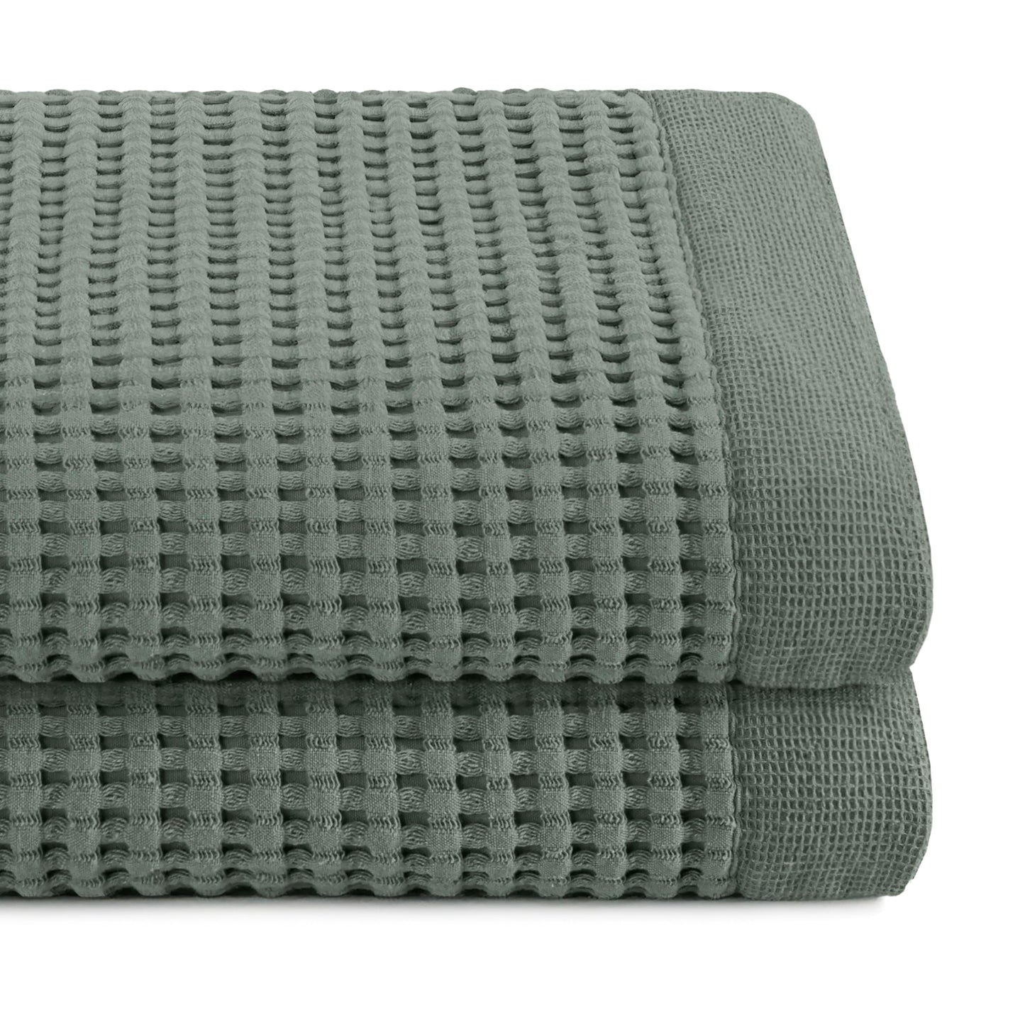 Gilden Tree Bathroom Mat: 100% Absorbent Cotton Waffle Weave