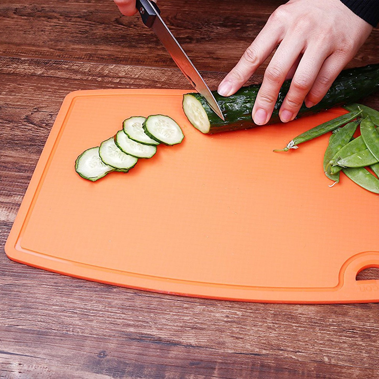 Liflicon 12.6'' x 9.1'' Thick Silicone Cutting Board: Non-Toxic & Flexible.