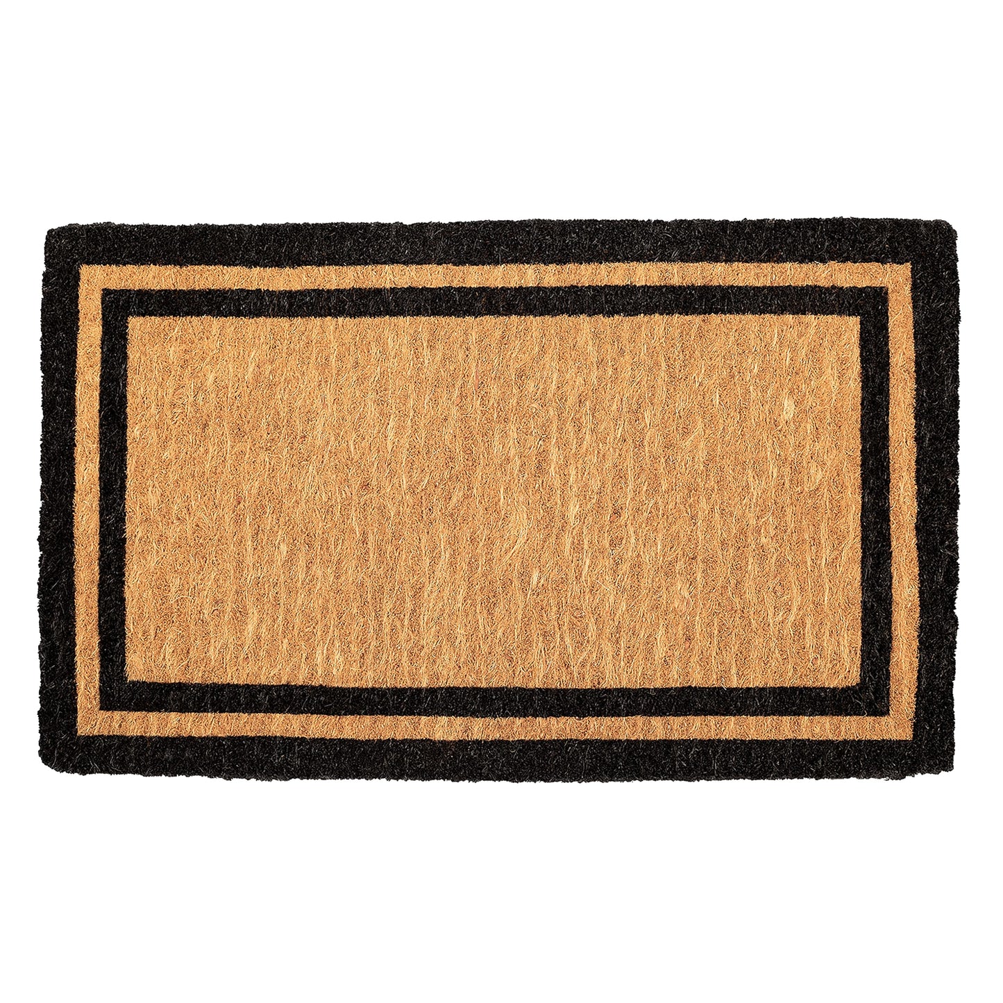 Fab Habitat Minimalist Natural Coir & Rubber Non-Slip Doormat