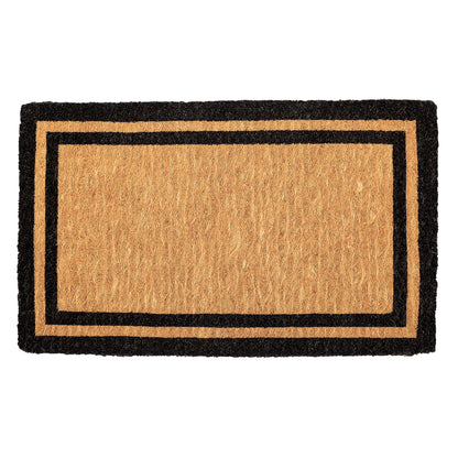 Fab Habitat Minimalist Natural Coir & Rubber Non-Slip Doormat
