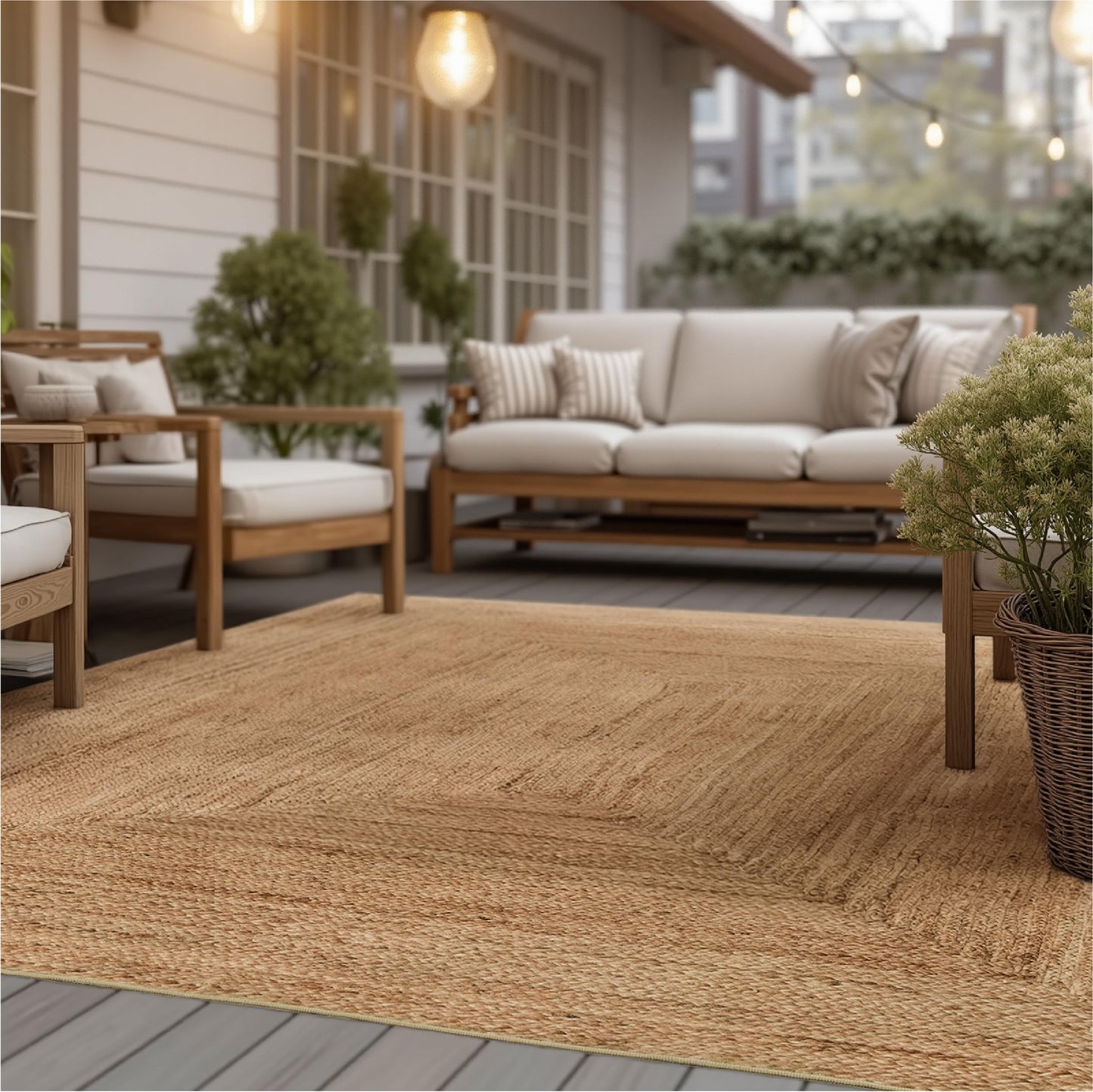 Bedsure OEKO-TEX Certified Machine Washable Faux Wool Area Rug