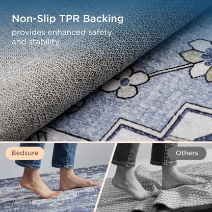 Bedsure OEKO-TEX Certified Machine Washable Faux Wool Area Rug