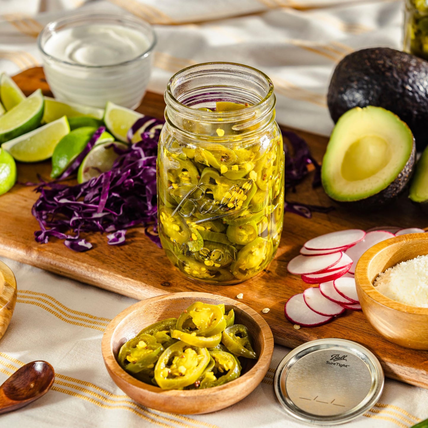 Ball Wide Mouth Pint 16-Ounce Glass Mason Jar with Lids (12-Count)