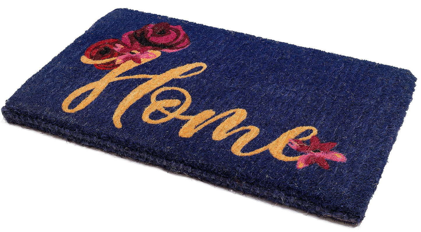 Fab Habitat Minimalist Natural Coir & Rubber Non-Slip Doormat