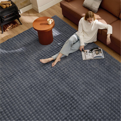 Bedsure OEKO-TEX Certified Machine Washable Faux Wool Area Rug