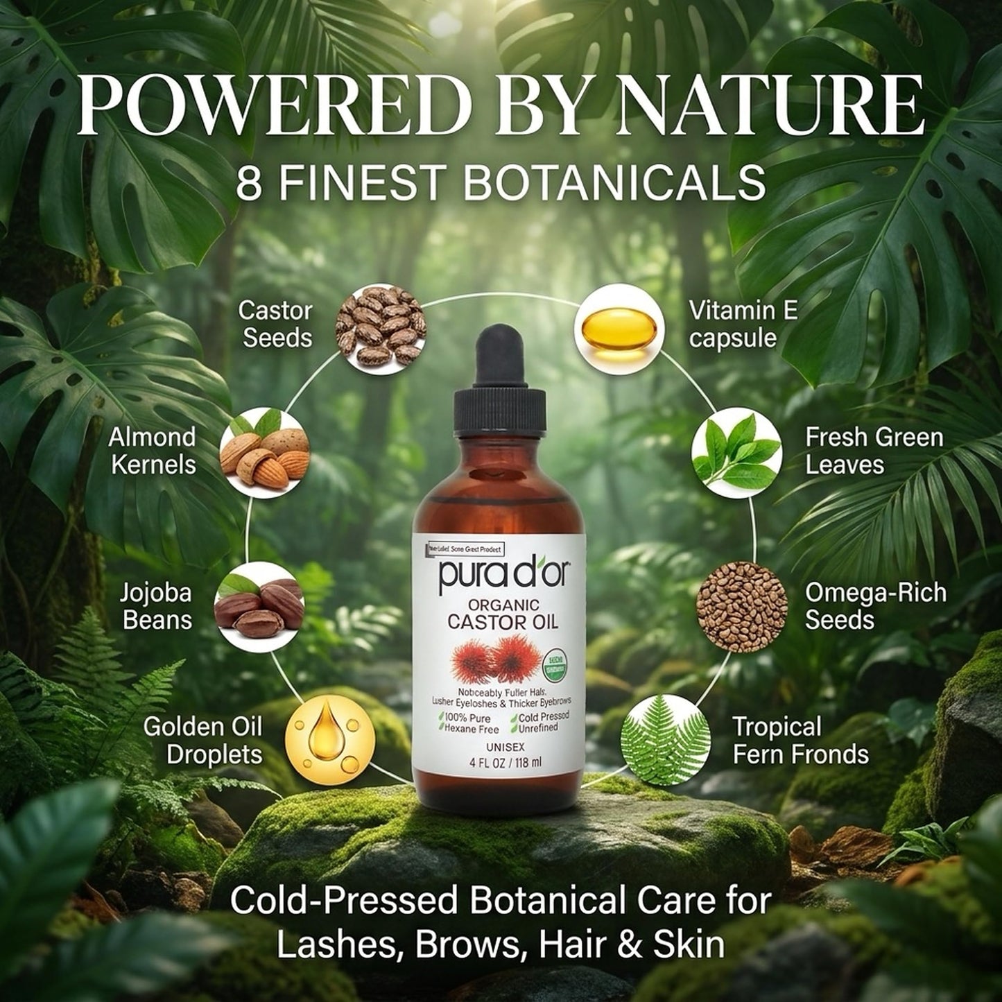 USDA Certified Organic Rosehip Seed Oil, 100% Pure Cold-Pressed – Pura D'or