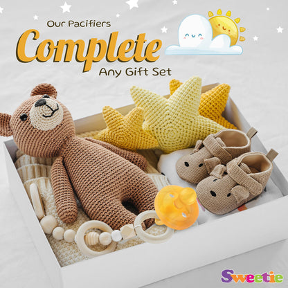 SWEETIE Natural Rubber Pacifier: 100% Pure Rounded Soother