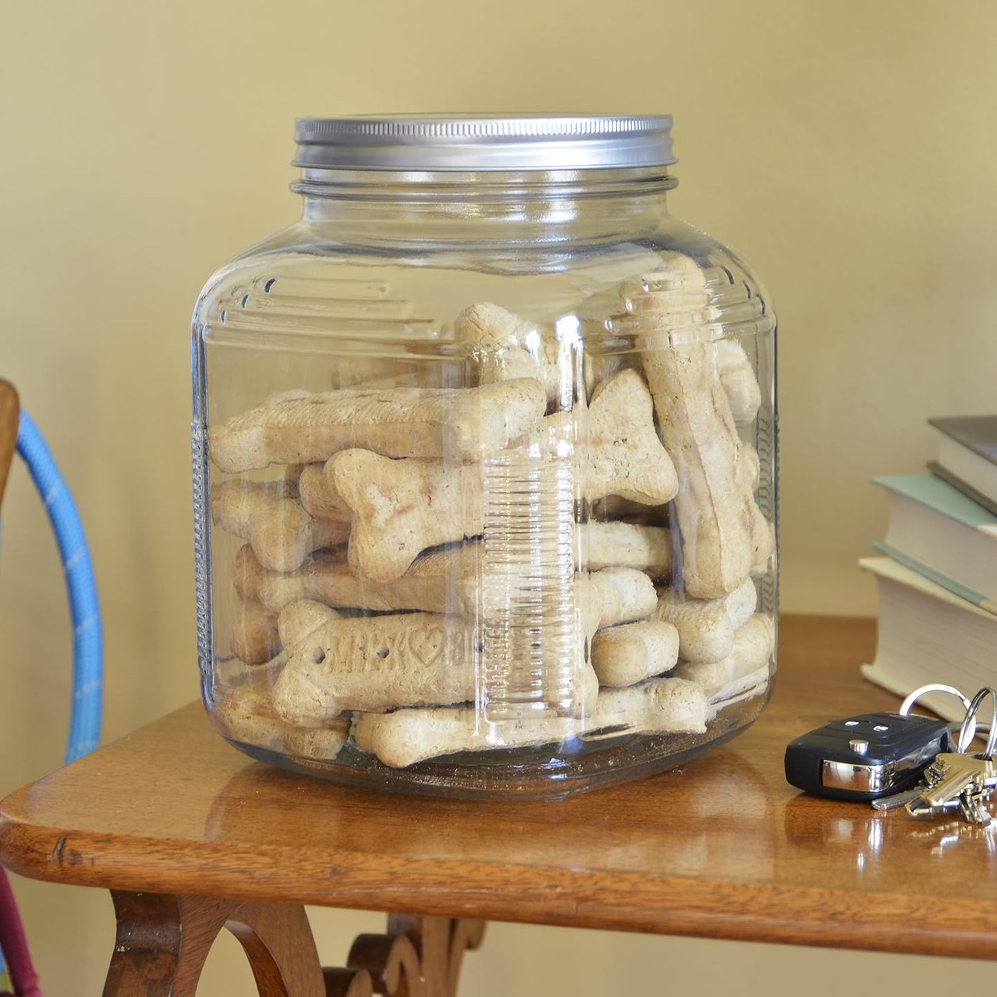Anchor Hocking 1-Gallon Glass Cracker Jars with Aluminum Lids (Set of 4)