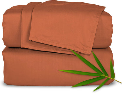 Pure Bamboo 100% Organically Grown Viscose 4-Piece King Sheet Set