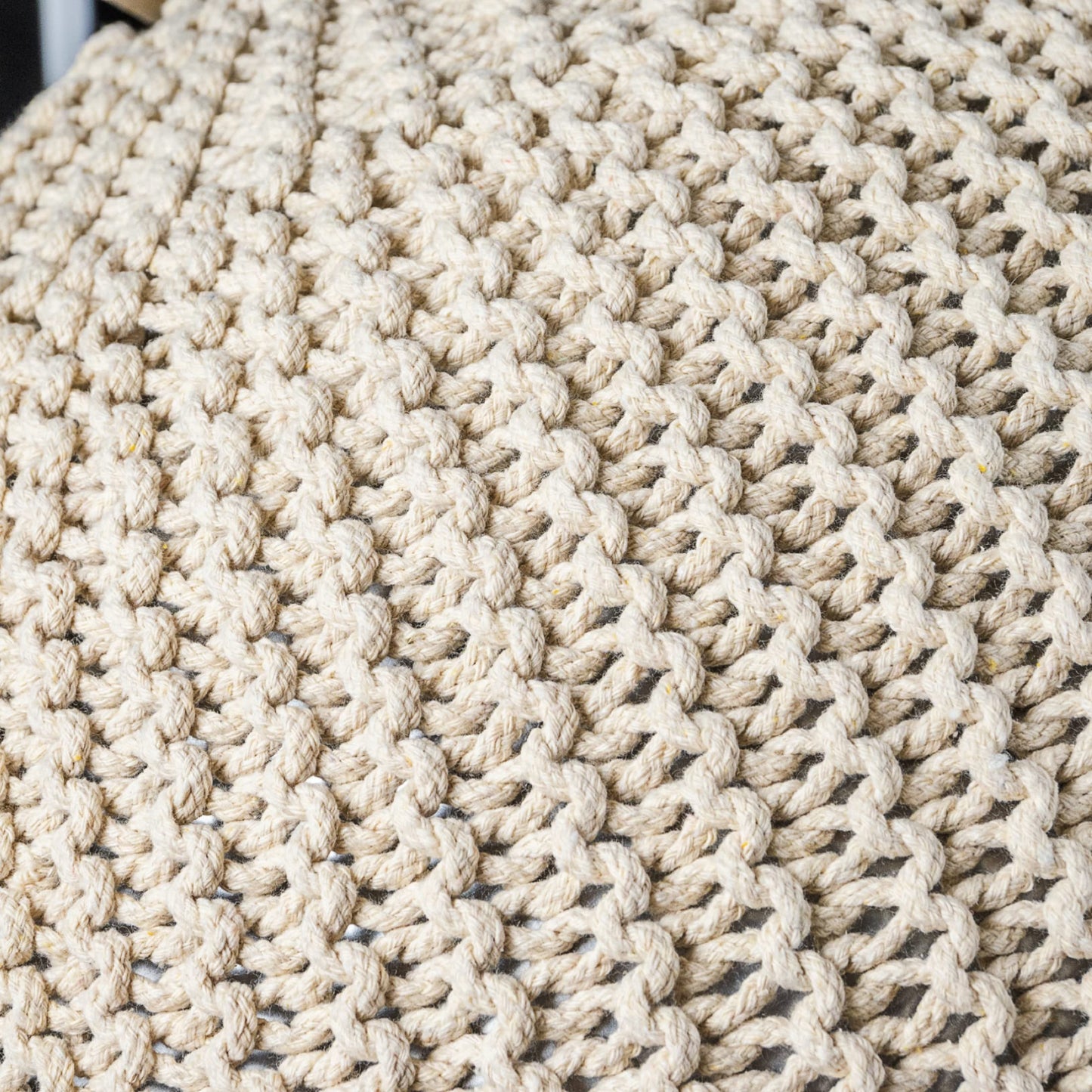 Natural Cotton Rope Ball Cover: Handmade Chemical-Free Comfort