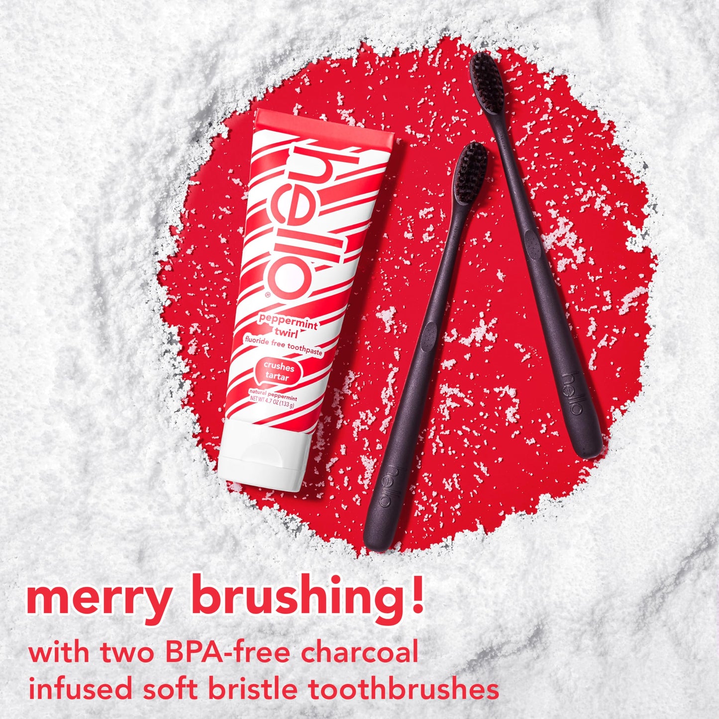 Hello Antiplaque & Whitening Fluoride-Free Toothpaste: Natural Peppermint