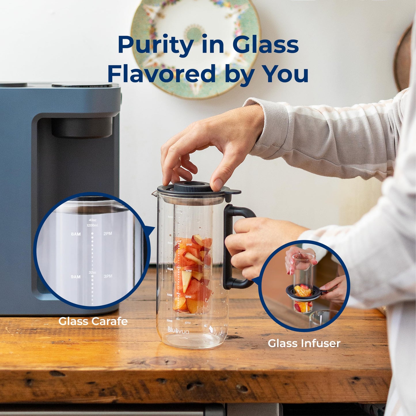 WQA Certified: Eliminate 99.9% of PFAS and Toxins with Bluevua's Efficient 3:1 RO System