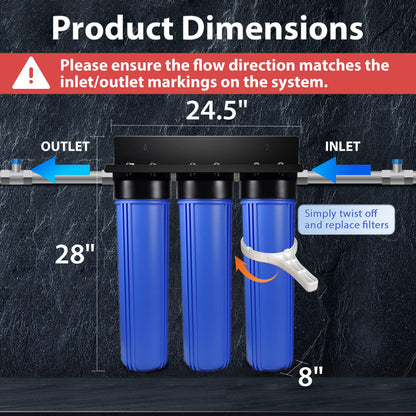 Whole-House PFAS & Scale Water Filter, 3-Stage – iSpring WGB32B-PFKDS
