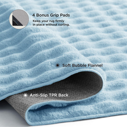Bedsure OEKO-TEX Certified Machine Washable Faux Wool Area Rug