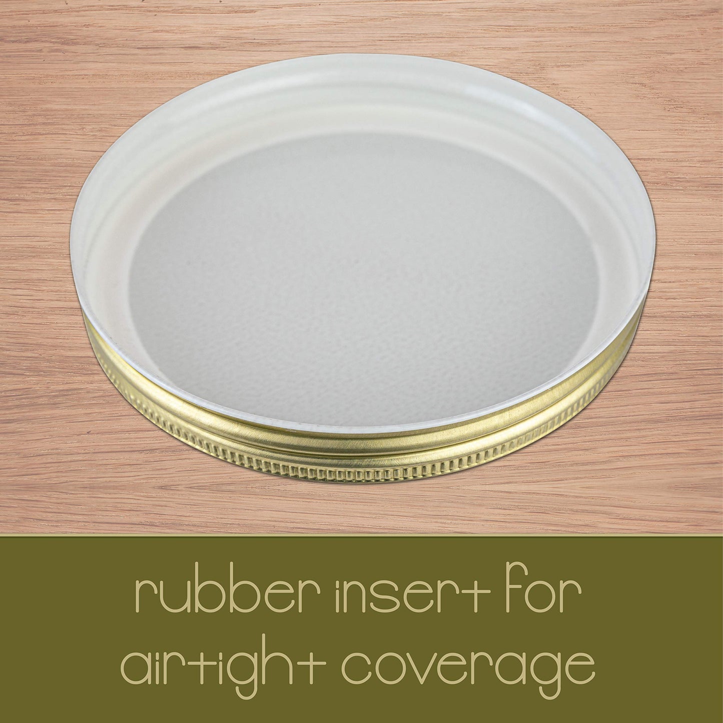 Kitchentoolz 1-Gallon Glass Mason Jars with Airtight Metal Lids (2-Pack)