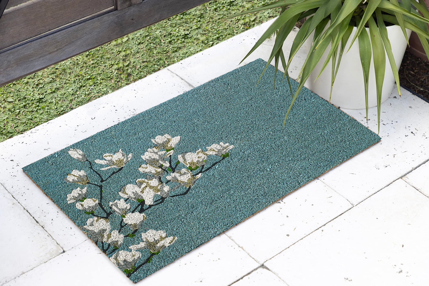 Fab Habitat Minimalist Natural Coir & Rubber Non-Slip Doormat