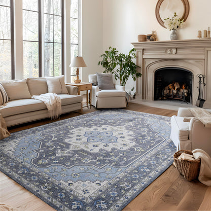 Bedsure OEKO-TEX Certified Machine Washable Faux Wool Area Rug